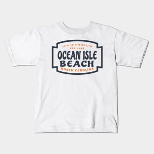 Ocean Isle Beach, NC Summer Vacation Beach Trip Kids T-Shirt